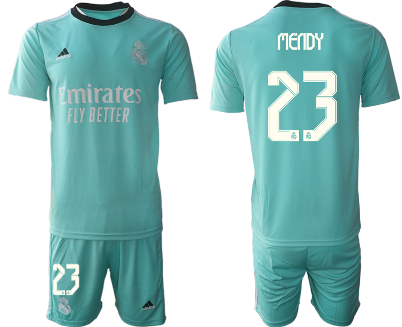 Men 2021-2022 Club Real Madrid second away Light blue #23 Soccer Jersey